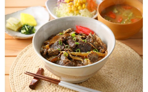 （盛り付け例）お手軽簡単千屋牛の和牛丼！