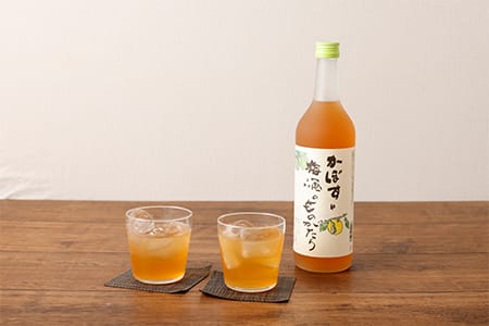 臼杵産かぼすをブレンドした梅酒「かぼすと梅酒のものがたり」２本セット