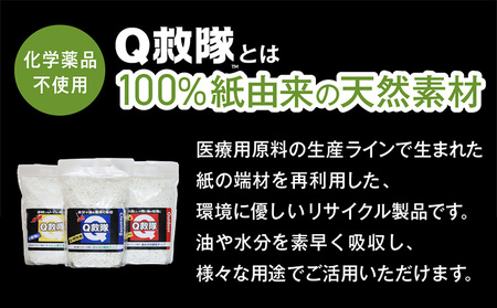 Ｑ救隊 小動物用【医療用品素材 低アレルギー紙製 床材やトイレ用 使用後トイレに流せる ウサギ ハムスターなど】4L FY25-425