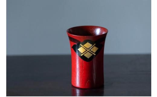 秀衡カップ3個　(朱3個) / 漆器 お酒 ジュース おちょこ ぐいのみ グラス 食器 漆塗 うるしぬり 手塗り 木製 伝統工芸品 和 お正月 高級 結婚 新築祝い お祝い 贈答 贈り物 プレゼント ギフト 香典返し お返し おもてなし