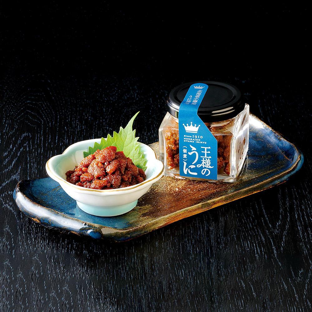【ふるさと納税】王様のうに (佃煮) 60g×2瓶 計120g 小樽産 キタムラサキウニ使用 | 雲丹 うに 佃煮 国産 北海道産 加工品 瓶詰め おかず 小樽市 小樽 北海道 送料無料