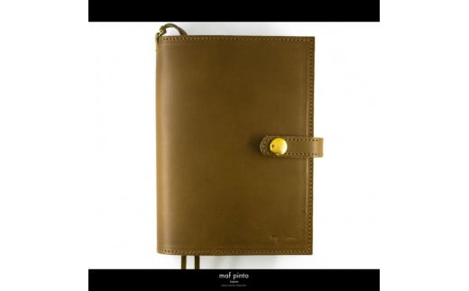 maf pinto (マフ ピント) レザー手帳カバー B6 オリーブ 本革 日本製