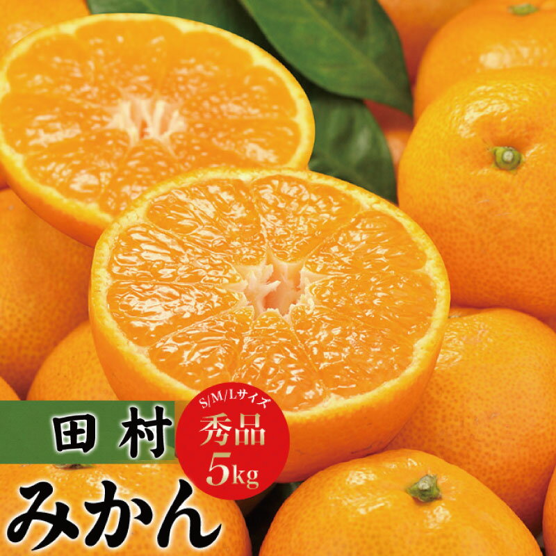 【ふるさと納税】 田村みかん 秀品5キロ サイズおまかせ/紀伊国屋文左衛門本舗 ◆2025年11月下旬～2026年1月中旬頃に順次発送予定（お届け日指定不可）【予約受付】