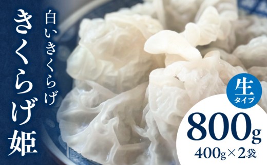 白いきくらげ「きくらげ姫」(生タイプ)800g_M402-001-02