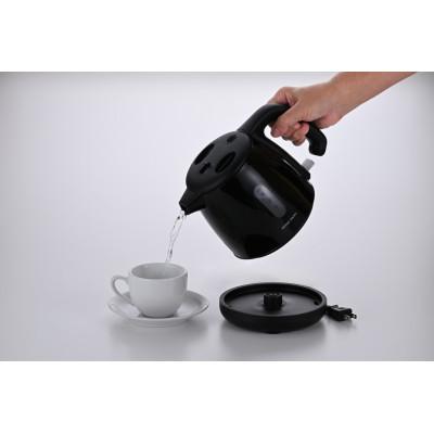 ふるさと納税 田上町 転倒湯漏れ防止機能付き　電気ケトル0.8L　黒 |  | 01