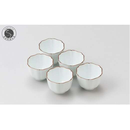 有田焼 宮内庁御用達 窯元 辻精磁社 六方割小鉢（5個揃）【小島芳栄堂】食器 うつわ 器 伝統工芸 A40-323