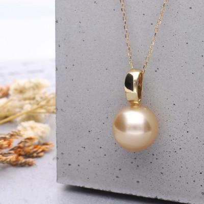 ふるさと納税 神戸市 【響】ゴールデンパール K18 イエローゴールド ペンダントトップ |  | 02