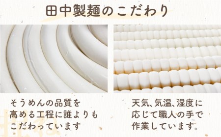 【国産 小麦 100%】 【ノンオイル製法】島原 手延べ そうめん しらゆり 50g×10束 計 500g 田中製麺 / 南島原市 / 贅沢宝庫[SDZ013]