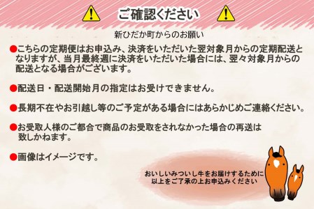 ＜定期便４回＞ 北海道産 黒毛和牛 みついし牛 定期便