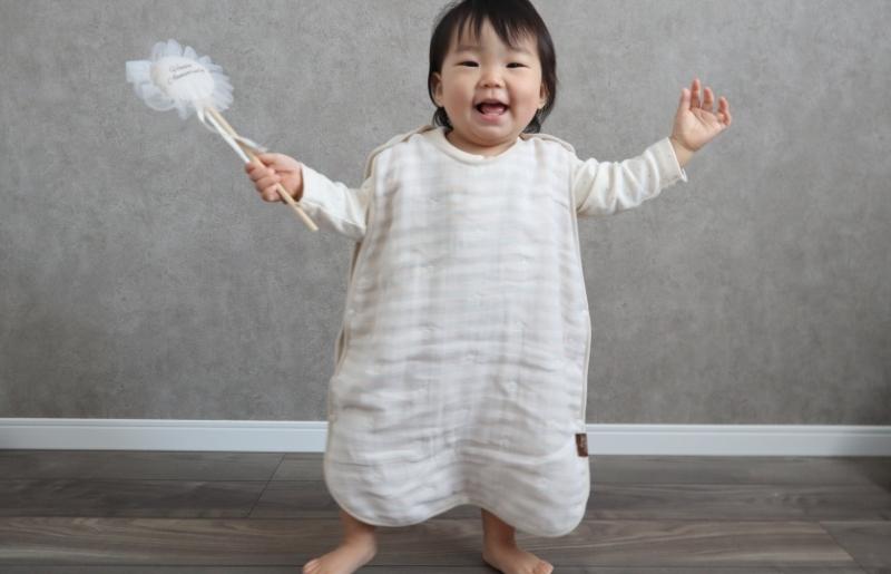 【eclat bebe】泉州南部織 4重ガーゼ スリーパー（PiGy）＜スピード発送＞ G5847