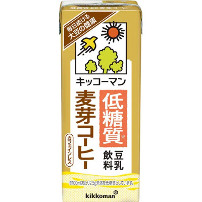 
キッコーマンソイフーズ低糖質　 豆乳飲料麦芽コーヒー 200ml×36本【1389486】
