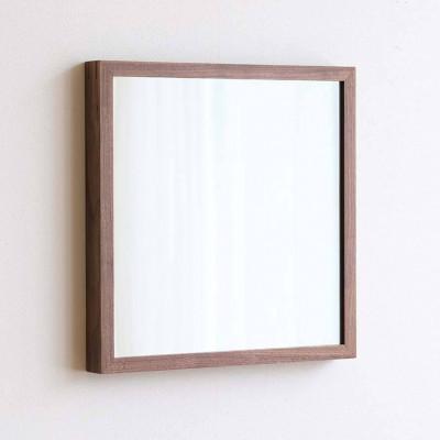 ふるさと納税 府中市 府中市の家具　ミラー　サノ　42*42　ウォールナット
