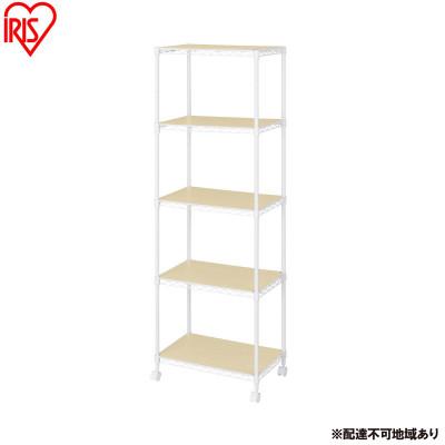 ふるさと納税 大河原町 カラーメタルラック ウッドボード付き CMM-55165B 白 アイリスオーヤマ[53753281]