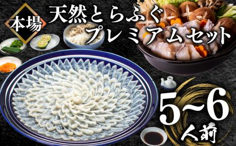 国産天然とらふぐ プレミアムセット 5-6人前 冷凍 刺身 海鮮鍋 下関市 山口県 【数量限定】