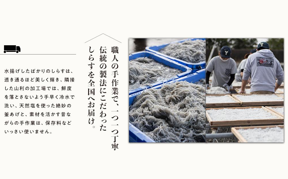 七代目 山利 釜あげしらす 900g 紙箱入り 秋しらす【2025年発送】