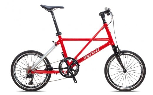 【Tyrell(タイレル)】FXα レッド＆グロスシルバー【自転車 折りたたみ式 ミニベロ スポーツ ロードバイク スポーツサイクル 簡単 コンパクト 通勤 通学 サイクリング 変速付き 香川県】