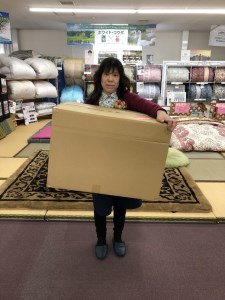 明治 6年創業　ワタセの最高品質羽毛ふとん（ブルー）（ポーランド・ホワイトマザーグースダウン　95%）【CW52T】