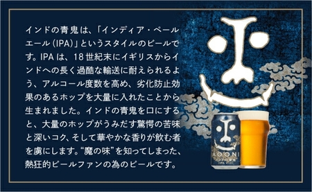 【定期便9カ月】インドの青鬼 350ml 48本 クラフトビール 詰合せ セット 地ビール IPA ipa | 長野県 佐久市 信州 ヤッホーブルーイング よなよなの里