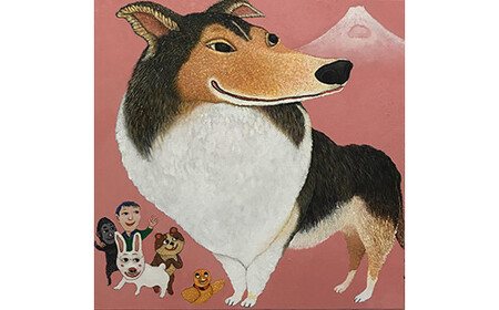 アーティストが『愛しいペットのポートレート』描きます 30号サイズ スクエア 910×910mm