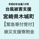 【ふるさと納税】【令和6年台風10号被害支援緊急寄附受付】宮崎県木城町災害応援寄附金（返礼品はありません）