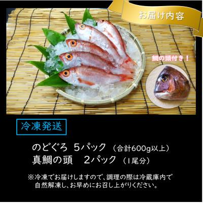 ふるさと納税 あわら市 【真鯛の頭付き】煮てよし焼いてよし! 日本海産のどぐろ 5パック |  | 02