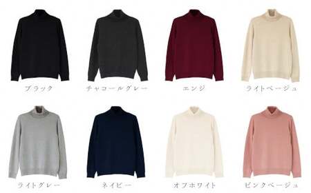 カシミヤタートルネック セーター ピンクベージュ L | カシミヤ ニット
