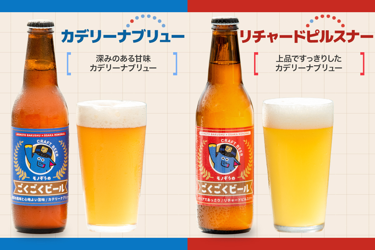 「モノぞうのごくごくビール」6本セット 【定番4本＋おまかせ2本】 大阪モノレールオリジナル品｜モノぞう ビール セット 大阪モノレール オリジナル お酒 クラフトビール [2711]