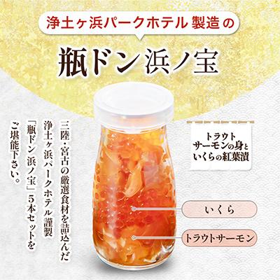 ふるさと納税 宮古市 浄土ヶ浜パークホテル【瓶ドン浜ノ宝】5本セット |  | 01