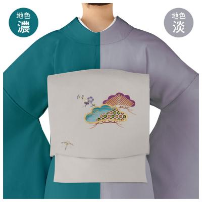 ふるさと納税 京都市 【和装振興応援プロジェクト】歳時記1月2「松の内」京手描友禅 染帯|染帯 着物 織物 人気 おすすめ |  | 01