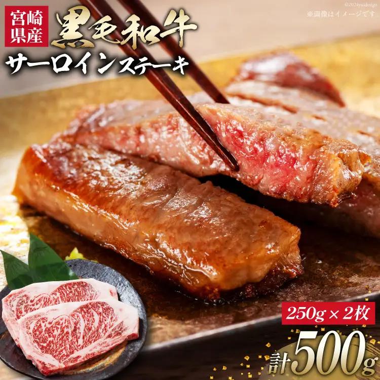 和牛 黒毛和牛 宮崎産 サーロイン ステーキ 250g 2枚 計500g