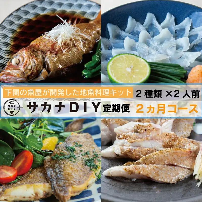【定期便2回】 サカナDIY 定期便 冷凍 2人前 鮮魚 CX