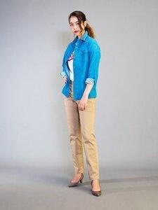 ハイブリッドチノ ベージュ/レディス　LLサイズ [No.5220-7056]1010