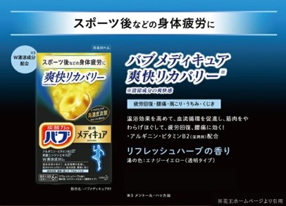 SA3016　花王バブ メディキュア 爽快リカバリー 6錠入×4箱