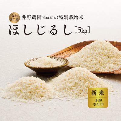 ふるさと納税 宮崎県 令和8年産 新米【特別栽培米】ほしじるし 宮崎県産 5kg 減農薬 精米 お米 白米 井野農園