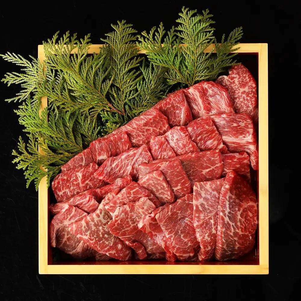 飛騨牛赤身焼肉セット 600g（もも焼肉 300g・かた焼肉 300g）【22-27g】