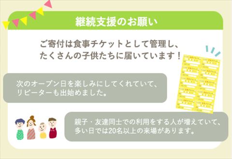 子ども食堂(返礼品なし)寄付チケット10食分 ふるさと納税を通じて子どもたちの食事や学習を支援 ボランティア 佐賀県 唐津市 貧困 飢餓 居場所 子供食堂 つながり 繋がり「2024年 令和6年」