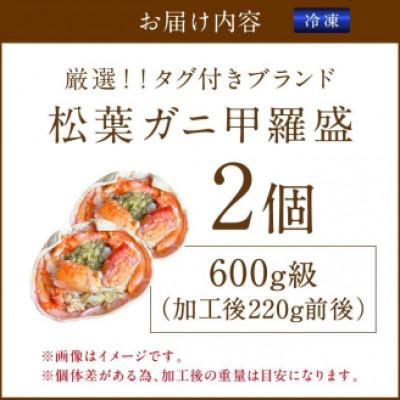 ふるさと納税 京丹後市 【厳選!タグ付きブランド蟹】松葉ガニ甲羅盛 2個(600g級)  むき身なのでお手軽に食卓へ |  | 03