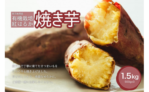 
            甘さほろっと 有機栽培 焼き芋 1.5kg さつまいも 紅はるか 大崎町 
          