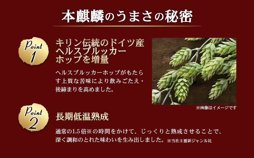 ＜キリンビール3ヵ月定期便＞キリン 本麒麟350mL缶　毎月2ケース（24本×2）×3回　神戸工場