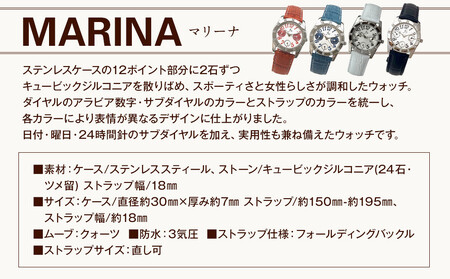 腕時計　MARINA【ダイアル：レッド/ストラップ：レッド】