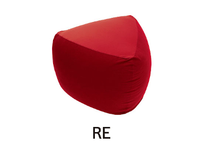 RA-10 MOGU 三角フィットソファ RE（レッド）【離島　配送不可】