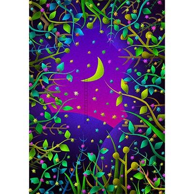ふるさと納税 綾部市 ＼京都・綾部の癒やし系作家/【絵画】　9月の秘密　額装サイズ526mmx412mm |  | 01