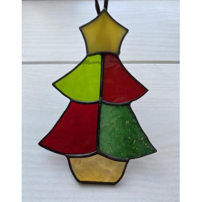 ふるさと納税 静岡市 ステンドグラス　オーナメント　ツリー