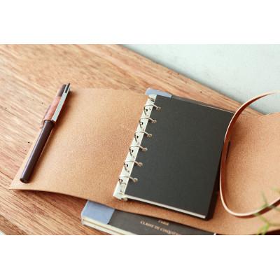 ふるさと納税 高槻市 【KAKURA】紐巻きmini6穴システム手帳 アンティークブラウン |  | 03