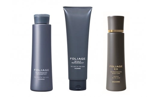 中野製薬 フォリッジ 3点セット クレンジングシャンプー 300ml／スキャルプリペアメント 250g／スキャルプエッセンス EX-GM 200ml