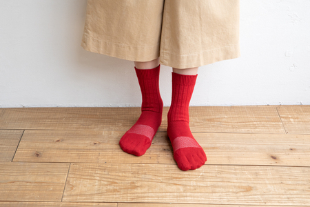 足の健康を考えた五本指ソックスととのえる ベーシック男女兼用(23~24cm)【ライトグレー】靴下 くつ下 足の健康 足のトラブル予防 5本指構造 5本指ソックス くつした ウォーキング care:s