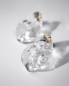 HARIO ピアス シーニック［HAA-SI-P］｜耐熱 ガラス アクセサリー ハリオ ランプワークファクトリー 職人 繊細 フォーマル カジュアル きれいめ おしゃれ 20代 30代 40代_FM7