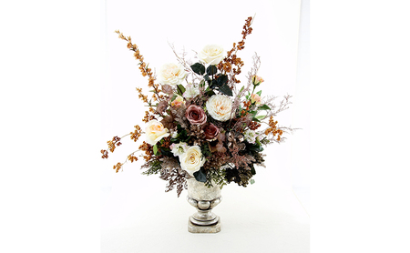 世界に一つだけのオーダーメイドフラワー あーとみゆき 枯れないお花（造花・アーティフィシャルフラワー）で作るフラワーアレンジメントをフルオーダーするチケット　137,500円分 花材 資材 送料込み