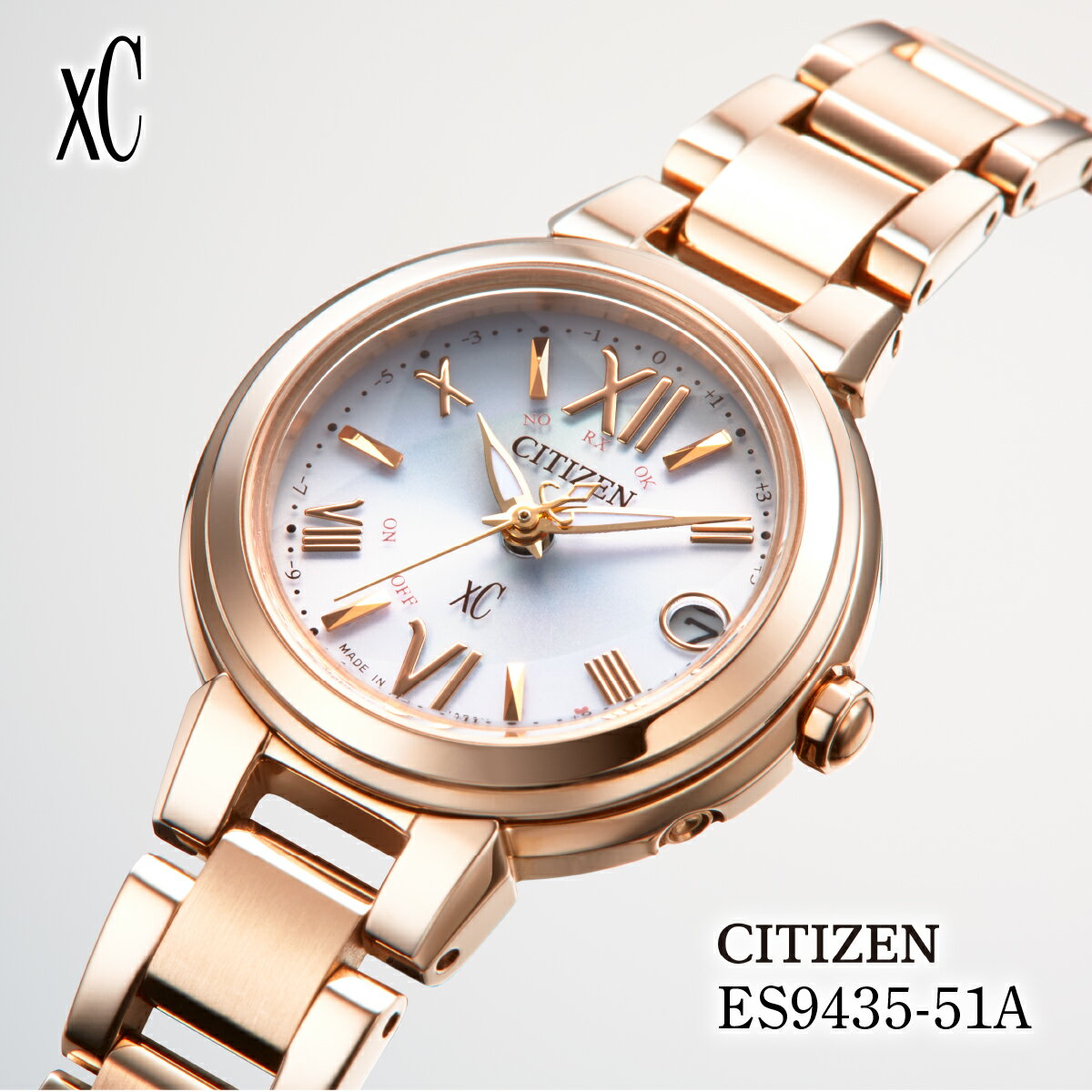 【ふるさと納税】CITIZEN xC basic collection ES9435-51A | シチズン citizen クロスシー 腕時計 時計 正規品 レディース ビジネス スーツ カジュアル フォーマル 贈答 贈答用 ギフト プレゼント 母の日 国内製造 国産 電波 ソーラー ステンレス 防水 埼玉県 所沢市