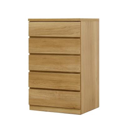 ふるさと納税 大川市 幅60-5段(奥行55cm)オーク色 クローゼットチェスト「フィット」大川家具【丸田木工】